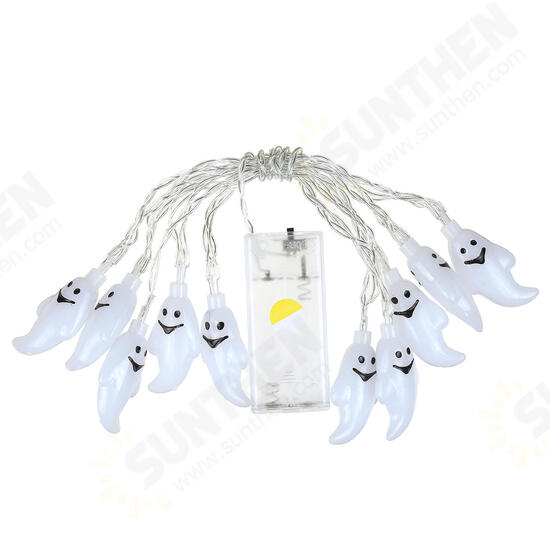 Specter Skeleton Ghost Eyes Pattern Halloween LED String Light Holiday Funny Party Outdoor Indoor Decoration