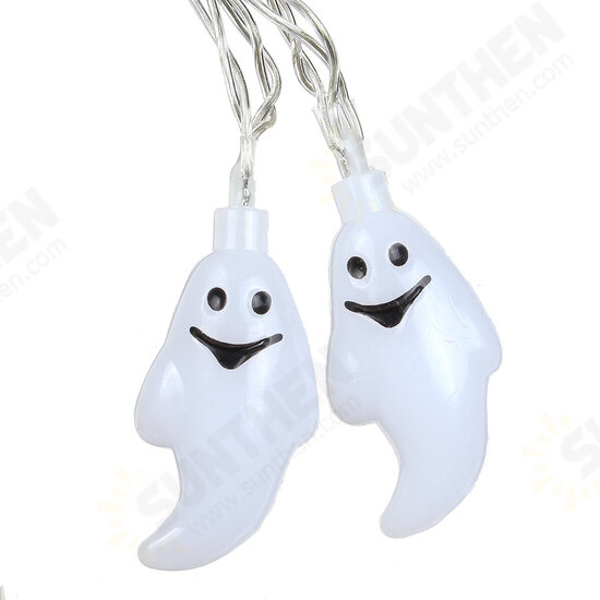 Specter Skeleton Ghost Eyes Pattern Halloween LED String Light Holiday Funny Party Outdoor Indoor Decoration