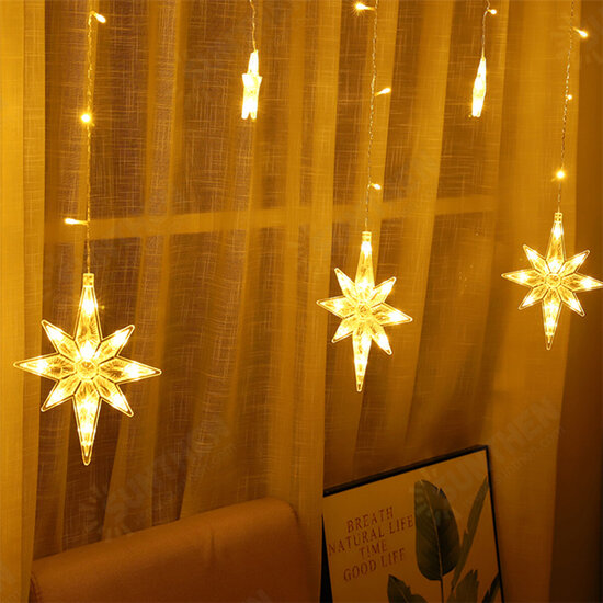 Star Curtain Window String Light LED Fairy Christmas Decorations Lights Holidays Party Wedding Outdoor Garden Lamp Star Curtain Window String Light LED Fairy Christmas Decorations Lights Holidays Party Wedding Outdoor Garden Lamp