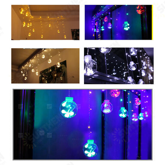 US Plug AC110V LED Curtain String Light Flashing Holiday Lamp for Outdoor Home Garden Wedding Decor US Plug AC110V LED Curtain String Light Flashing Holiday Lamp for Outdoor Home Garden Wedding Decor