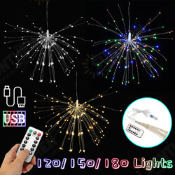 USB 120/150/180 LED Hanging Firework Fairy String Light Party Home Wedding Decor USB 120/150/180 LED Hanging Firework Fairy String Light Party Home Wedding Decor