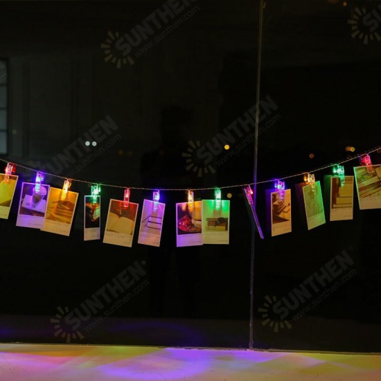 USB 2.2M 20LED Photo Peg Clip Shapes DIY Fairy String Light Xmas for Hanging Picture