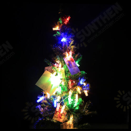 USB 2.2M 20LED Photo Peg Clip Shapes DIY Fairy String Light Xmas for Hanging Picture