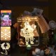 USB 3D Acrylic Warm White Colorful LED Hanging Holiday Light Wall Christmas Wedding Party Illusory Decor Lamp