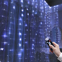USB 5V RC Remote-Control 200/300LED Curtain Lamp String Fairy Lights Indoor Outdoor Garden Party Wedding Xmas USB 5V RC Remote-Control 200/300LED Curtain Lamp String Fairy Lights Indoor Outdoor Garden Party Wedding Xmas