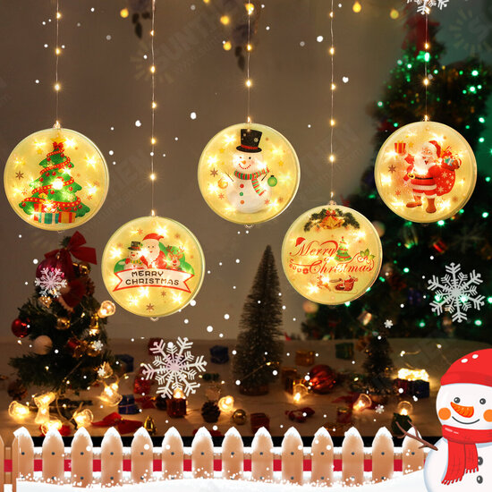 USB Hanging 3D Christmas LED String Light Novelty Decorative Light with Remote Control for Festival Party Decor