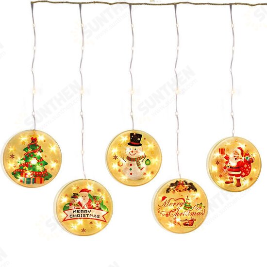 USB Hanging 3D Christmas LED String Light Novelty Decorative Light with Remote Control for Festival Party Decor