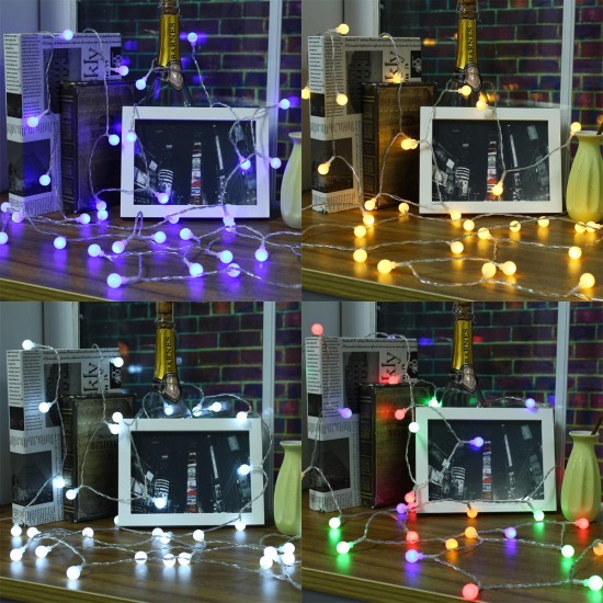 USB Powered 2.2M 20LEDs Ball Shaped Waterproof Fairy String Light For Christmas