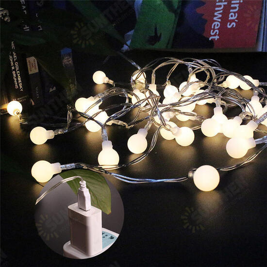 USB Powered 2.2M 20LEDs Ball Shaped Waterproof Fairy String Light For Christmas