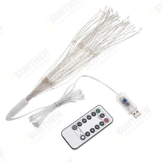 USB Powered 8 Mode 150 LED DIY Firework Starburst Fairy String Light Remote Control Christmas Decor USB Powered 8 Mode 150 LED DIY Firework Starburst Fairy String Light Remote Control Christmas Decor