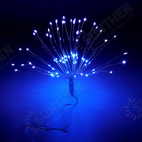 USB Powered DIY Firework Starburst 180 LED Fairy String Light Remote Control Christmas Decor DC5V