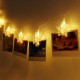 USB Supply 6M 40 LED Hanging Picture Photo Peg Clip Fairy String Light Party Decoration