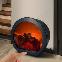 USB/Battery Powered Creative Fireplace Flame Lamp Nordic Style Portable LED Simulation Fireplace Light Retro Ornaments Fashion Table Lamp Courtyard USB/Battery Powered Creative Fireplace Flame Lamp Nordic Style Portable LED Simulation Fireplace Light Retro Ornaments Fashion Table Lamp Courtyard