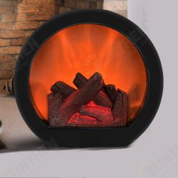 USB/Battery Powered Creative Fireplace Flame Lamp Nordic Style Portable LED Simulation Fireplace Light Retro Ornaments Fashion Table Lamp Courtyard USB/Battery Powered Creative Fireplace Flame Lamp Nordic Style Portable LED Simulation Fireplace Light Retro Ornaments Fashion Table Lamp Courtyard