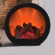 USB/Battery Powered Creative Fireplace Flame Lamp Nordic Style Portable LED Simulation Fireplace Light Retro Ornaments Fashion Table Lamp Courtyard