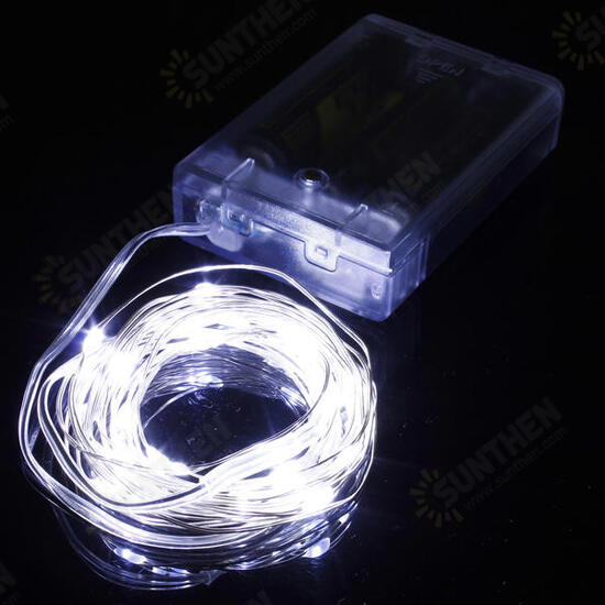 Warm White/White 10M 100LED Copper Wire LED String Lights Lamp 12V