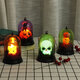 Witch Pumpkin Ghost Skull Halloween LED Night Light Hanging Lantern Lamp for Home Party Decor