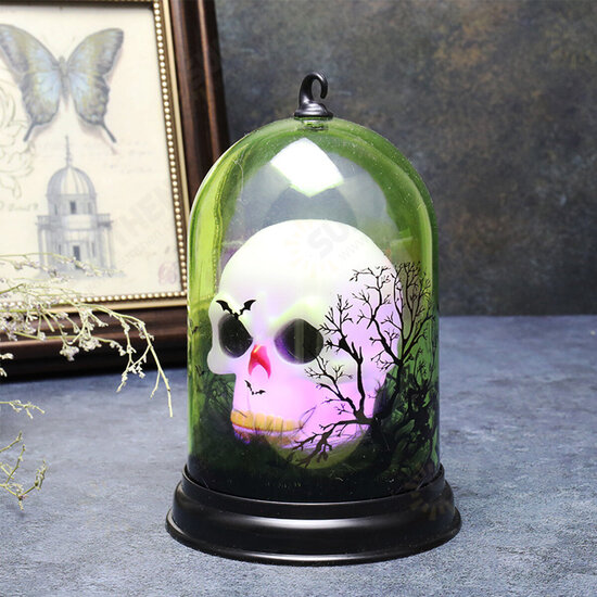 Witch Pumpkin Ghost Skull Halloween LED Night Light Hanging Lantern Lamp for Home Party Decor