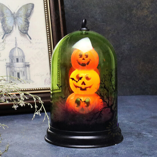 Witch Pumpkin Ghost Skull Halloween LED Night Light Hanging Lantern Lamp for Home Party Decor