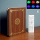 Wooden Quran Speaker Colorful LED Book Light Wireless Bluetooth Koran Reciter Speaker Ramadan Kids Adult Gift