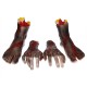 1 Pair of Hands/Feet Vinyl Halloween Horror Broken Hands Realistic Scene Decoration Props Tricky Toy