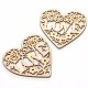 10pcs Heart Love DIY Woodcraft Hanging Decoration Craft Gift