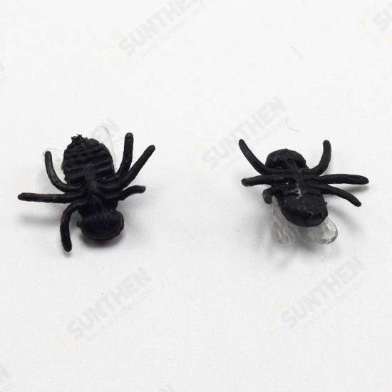 10pcs Jokes Fly Funny Toys Gags Practical Plastic Bugs Halloween Party Props Simulated Flying