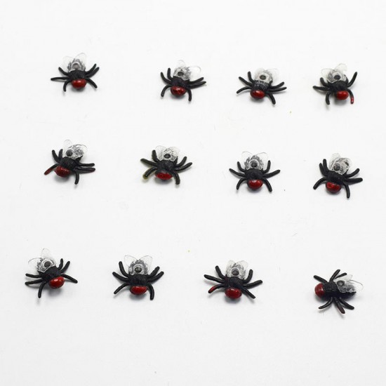 10pcs Jokes Fly Funny Toys Gags Practical Plastic Bugs Halloween Party Props Simulated Flying