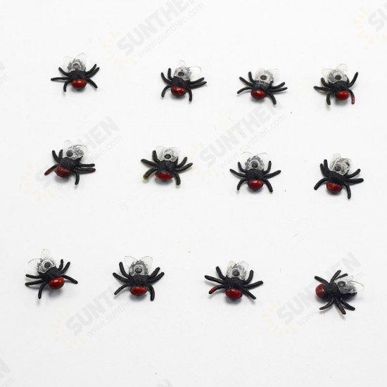 10pcs Jokes Fly Funny Toys Gags Practical Plastic Bugs Halloween Party Props Simulated Flying