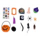 120PCS Mischievous Insect & Halloween Tricky Toys for Children's Party Games