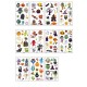 120PCS Mischievous Insect & Halloween Tricky Toys for Children's Party Games