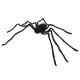 125cm Black Spider Halloween Props Spider Web Plush Cotton Haunted House Decoration Toys With OPP Bag