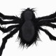 125cm Black Spider Halloween Props Spider Web Plush Cotton Haunted House Decoration Toys With OPP Bag