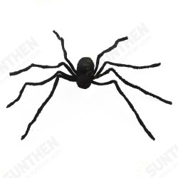 125cm Black Spider Halloween Props Spider Web Plush Cotton Haunted House Decoration Toys With OPP Bag 125cm Black Spider Halloween Props Spider Web Plush Cotton Haunted House Decoration Toys With OPP Bag