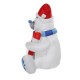 1.2M LED Christmas Waterproof Polyester Built-In Blower UV-resistant Inflatable Bear Toy for Christmas Decoration Party Gift