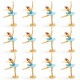 12Pcs Mini Girl Christening Favor Baby Shower Gift Birthday Party Decorations