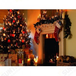 1.5*2m Fireplace Christmas Photography Background Cloth Backdrops Decoration Toys 1.5*2m Fireplace Christmas Photography Background Cloth Backdrops Decoration Toys