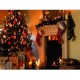 1.5*2m Fireplace Christmas Photography Background Cloth Backdrops Decoration Toys