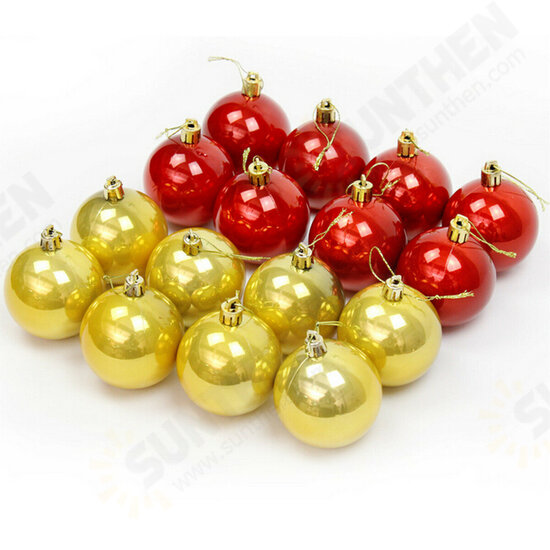 16PC 6/4CM Christmas Trees Xmas Hanging Balls Bauble Party Decorations Ornaments