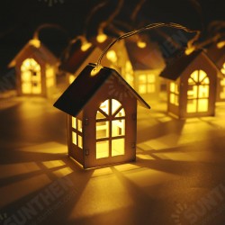 1Pc Christmas Tree Pendant Led Light Wooden Night Lamps For Christmas Tree Decoration Xmas