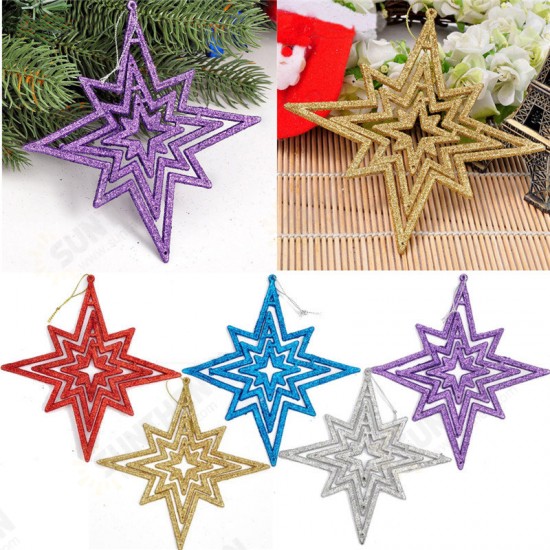 1pc Star 15cm Christmas Tree Pendant Ornaments Holiday Party Hanging Decoration Toys 1pc Star 15cm Christmas Tree Pendant Ornaments Holiday Party Hanging Decoration Toys