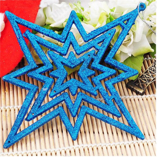 1pc Star 15cm Christmas Tree Pendant Ornaments Holiday Party Hanging Decoration Toys