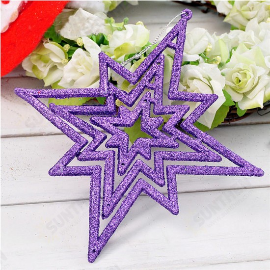 1pc Star 15cm Christmas Tree Pendant Ornaments Holiday Party Hanging Decoration Toys 1pc Star 15cm Christmas Tree Pendant Ornaments Holiday Party Hanging Decoration Toys