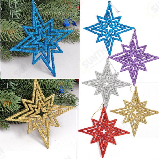 1pc Star 15cm Christmas Tree Pendant Ornaments Holiday Party Hanging Decoration Toys 1pc Star 15cm Christmas Tree Pendant Ornaments Holiday Party Hanging Decoration Toys