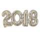 2018 Number Foil Balloon Gold Silver Happy New Year Room Party Decoration