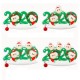 2020 Christmas Family Figurine Ornaments Xmas Tree Santa Claus Snowman Pendants Thanksgiving Toys with Bells for Gift Home Decorations