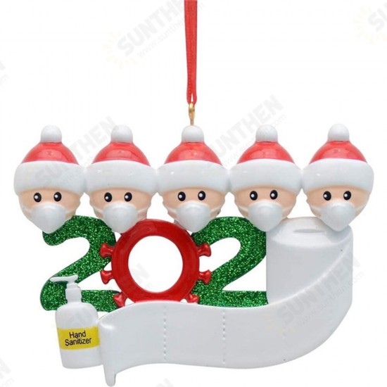 2020 Christmas Figurine Ornaments Xmas Tree Santa Claus Snowman Pendants Thanksgiving for Gift Home Decorations