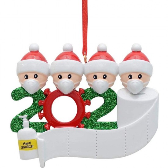 2020 Christmas Figurine Ornaments Xmas Tree Santa Claus Snowman Pendants Thanksgiving for Gift Home Decorations