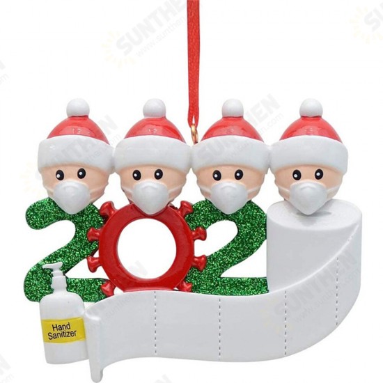 2020 Christmas Figurine Ornaments Xmas Tree Santa Claus Snowman Pendants Thanksgiving for Gift Home Decorations