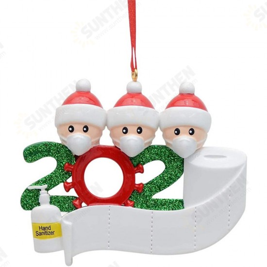 2020 Christmas Figurine Ornaments Xmas Tree Santa Claus Snowman Pendants Thanksgiving for Gift Home Decorations